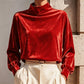 Hot Sale 50% OFF💖Women's Velvet Mock Neck Top