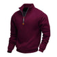 ✨Men's Stand Collar Quarter-Zip Pullover – Smart, Cosy & Effortlessly Versatile