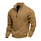✨Men's Stand Collar Quarter-Zip Pullover – Smart, Cosy & Effortlessly Versatile