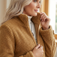 Hot Sale 50% OFF💖Women's Stand Collar Plush Jacket with Pockets