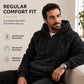 🧶 Men's Plush Diamond Cable Knit Textured Hoodie – Cosy Texture & Everyday Style