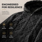 🧶 Men's Plush Diamond Cable Knit Textured Hoodie – Cosy Texture & Everyday Style