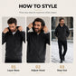 🧶 Men's Plush Diamond Cable Knit Textured Hoodie – Cosy Texture & Everyday Style
