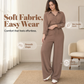 ✨ Flattering One-Piece Style | Women's Tie-Waist Wide-Leg Shirt Jumpsuit
