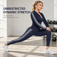 ⌛Limited-Time Offer-Women's Striped Zip-Up Hoodie & Pants Set