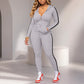 ⌛Limited-Time Offer-Women's Striped Zip-Up Hoodie & Pants Set