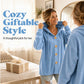 ☁️ Cozy Everyday Comfort | Women's Loose Velvet Hooded Cardigan