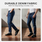 👖Men's Warm Lined Straight-Leg Jeans