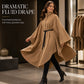 🍂 Women’s Elegant Stand-Collar Cape Coat – Sophisticated, Flattering & Timeless