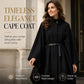 🍂 Women’s Elegant Stand-Collar Cape Coat – Sophisticated, Flattering & Timeless