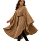🍂 Women’s Elegant Stand-Collar Cape Coat – Sophisticated, Flattering & Timeless