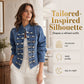 💙Women's Vintage Symmetrical Button Denim Jacket – Classic Button-Up Style & Effortless Comfort