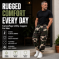 👖 Men's Camouflage Drawstring Athletic Cargo Pants – Relaxed Fit, Utility Style