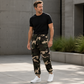 👖 Men's Camouflage Drawstring Athletic Cargo Pants – Relaxed Fit, Utility Style