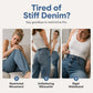 ✨ Flattering Denim Style | Women's High-Waisted Adjustable-Hem Barrel Jeans