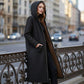Hot Sale 50% OFF💖Women’s Vintage Fuzzy-Lined Long Coat With Hood
