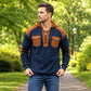 ✨Men's Casual Waffle Knit Hooded Sweatshirt