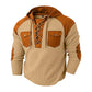 ✨Men's Casual Waffle Knit Hooded Sweatshirt