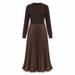 Hot Sale 50% OFF💖Women's Round Neck Pleated Maxi Dress
