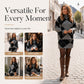 🍂✨ Women's Argyle Knit Sweater & Skirt Set – Elegant, Cosy & Effortlessly Chic