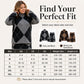🍂✨ Women's Argyle Knit Sweater & Skirt Set – Elegant, Cosy & Effortlessly Chic