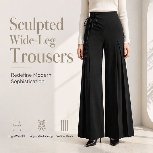 Hot Sale 50% OFF💖Women's High-Waist Pleated Wide-Leg Pants