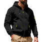 🍂 Practical Everyday Style | Men's Full-Zip Hooded Cargo Jacket ⚡