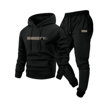 ⏳LAST DAY SALE ONLY ￡37.99!!🚀FREE SHIPPING✨Men's Hooded Sweatshirt & Sweatpants 2-Piece Set – Cosy, Comfortable & Effortlessly Casual