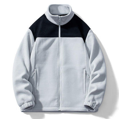 Men's Casual Color-Block Thermal Jacket