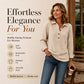 🧶✨ Women's Waffle Knit Long Sleeve Henley Top – Cosy, Flattering & Effortlessly Stylish