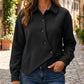 🍂✨ Women's Irregular Diagonal Button-Down Jacket – Unique, Flattering & Effortlessly Chic