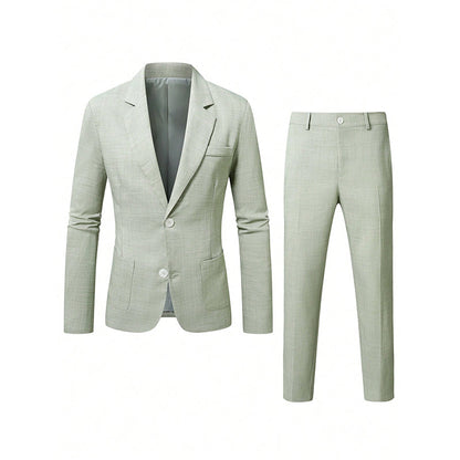 ✨ Premium Tailoring | Men's Slim-Fit Blazer & Pants 2-Piece Suit ⚡ Free Shipping