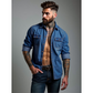 ✨Men's Denim Long Sleeve Shirt Casual Button Down Cardigan