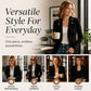 🍂✨ Women's Chic Lapel Slim Fit Jacket – Chic, Flattering & Effortlessly Elegant