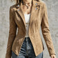 🍂✨ Women's Chic Lapel Slim Fit Jacket – Chic, Flattering & Effortlessly Elegant