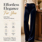 ✨ Elevated Comfort | Women's High-Waisted Velvet Wide-Leg Pants