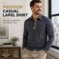 ✨Men's Casual Long Sleeve Collared Shirt