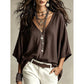 Hot Sale 50% OFF💖Women's Effortless Draped V-Neck Blouse