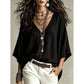 Hot Sale 50% OFF💖Women's Effortless Draped V-Neck Blouse