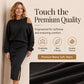 Hot Sale 50% OFF💖Women's Slanted Shoulder Sweatshirt & Sleeveless Dress Set