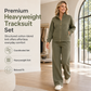 💯 Premium Quality | Women's Heavyweight Zip-Up & Wide-Leg Pants 2-Piece Set⚡Free shipping