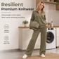 💯 Premium Quality | Women's Heavyweight Zip-Up & Wide-Leg Pants 2-Piece Set⚡Free shipping
