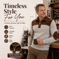Men's Quarter Zip Corduroy Knit Sweater
