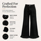 ⌛Limited-Time Offer-Women's Chic Ruffled Hem Straight Leg Jeans
