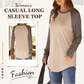 ⏰Last Day Sale 55% Off 💃 Women's Casual Long Sleeve Round Neck Top