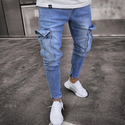 👖 LIMITED-TIME 50% OFF! ✨Men's Skinny Fit Stretch Cargo Jeans