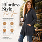 🧥 Easy Coverage, Everyday Comfort | Women's Mid-Length Zip-Up Hooded Jacket