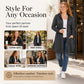 🧥 Easy Coverage, Everyday Comfort | Women's Mid-Length Zip-Up Hooded Jacket