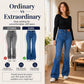 🔥Hot Sale 50% OFF!!⚡50K+ SOLD!❄️Women's High Elastic Waist Flare Jeans