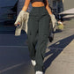 👖 More Pockets, Easy Movement | Women's High-Waist Straight-Leg Cargo Pants